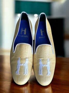 🆕 Hadleigh’s Signature Logo Smoking Loafers Flats Women’s